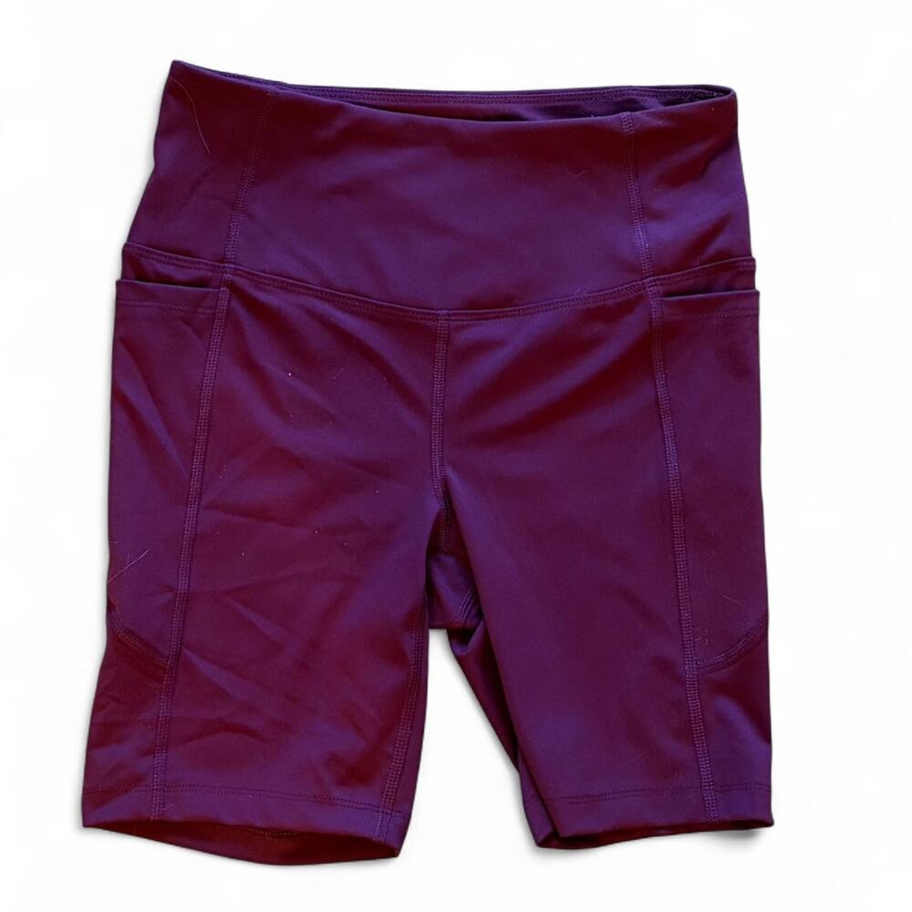 Maroon athletic shorts